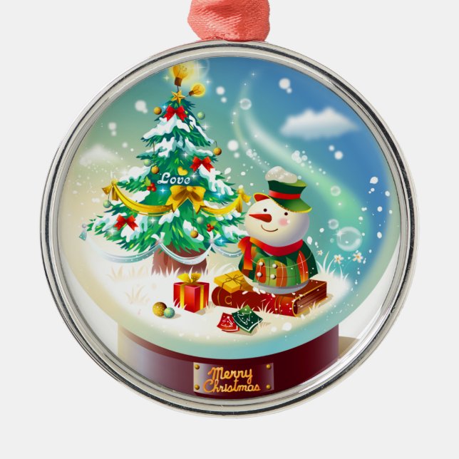 Adorno Metálico Feliz Navidad (Frente)