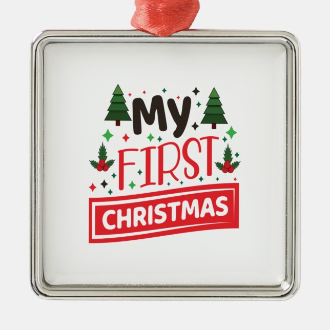 Adorno Metálico Feliz Navidad (Frente)