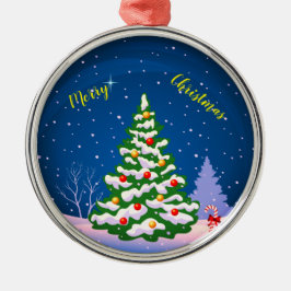 Adorno Metálico Feliz Navidad