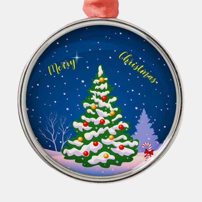 Adorno Metálico Feliz Navidad (Frente)