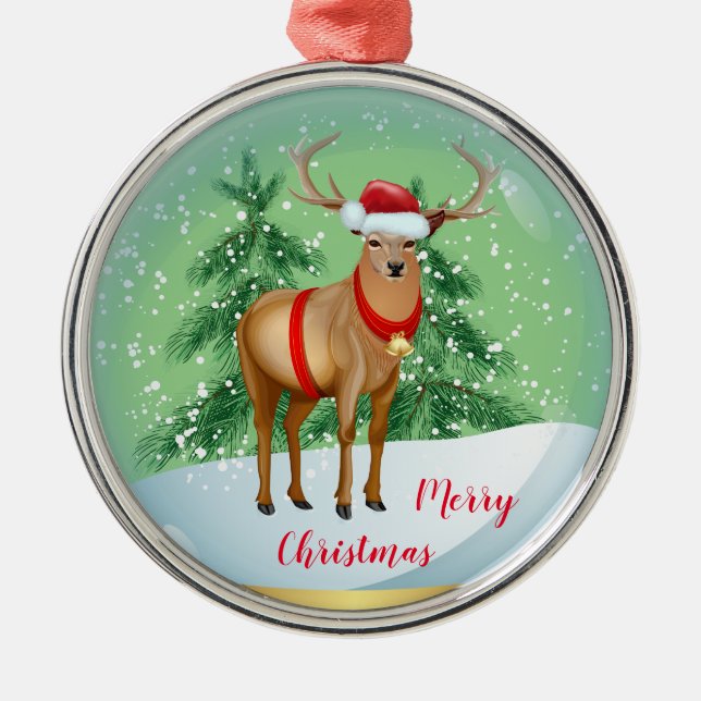 Adorno Metálico Feliz Navidad (Frente)