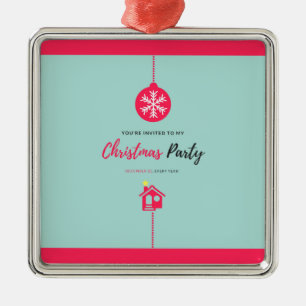 Adorno Metálico Feliz Navidad