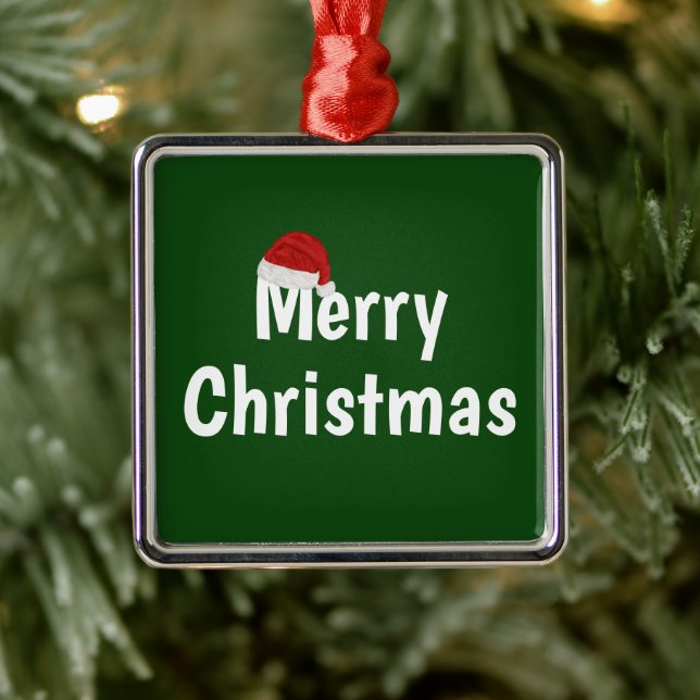 Adorno Metálico Feliz Navidad (Árbol)