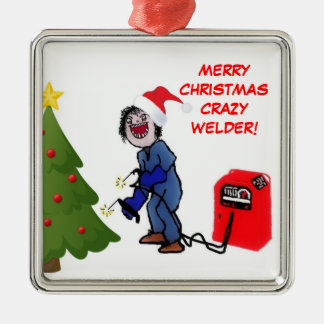 Adorno Metálico Feliz Navidad Crazy Wellner