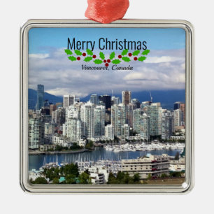 Adorno Metálico Feliz Navidad desde Vancouver