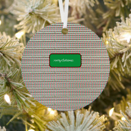 Adorno Metálico Feliz Navidad Elegante y Personalizar moderno