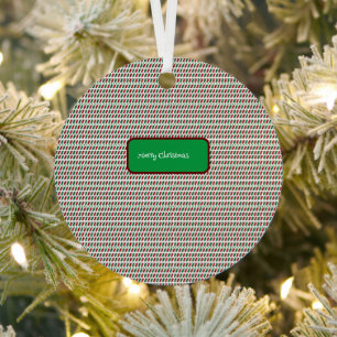 Adorno Metálico Feliz Navidad Elegante y Personalizar moderno