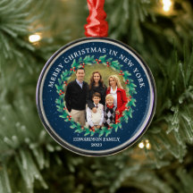 Feliz Navidad en tu foto de casa