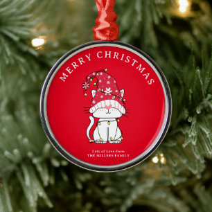 Adorno Metálico Feliz Navidad Gracioso Navidad lindo