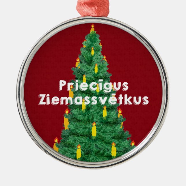 Adorno Metálico Feliz Navidad III Priecīgus Ziemassvētkus (Frente)