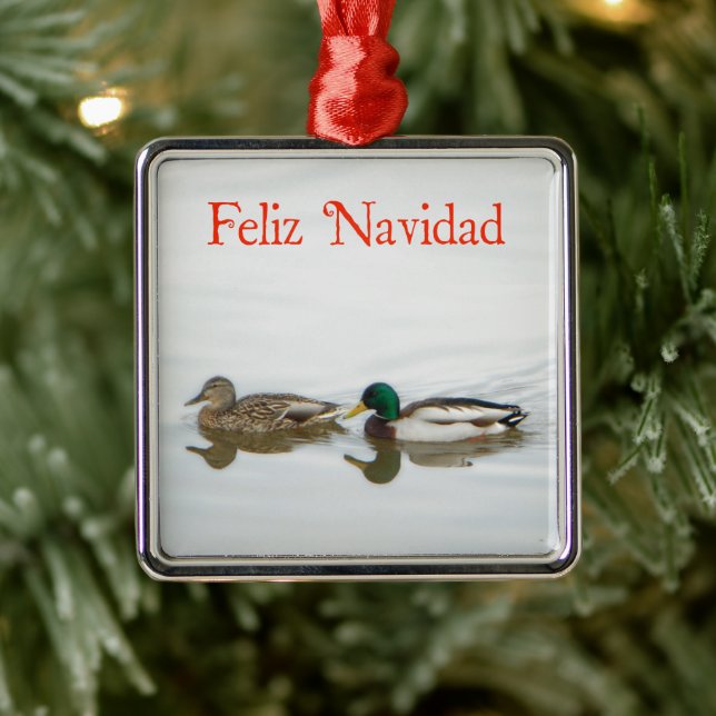 Adorno Metálico Feliz Navidad - Mallards (Árbol)