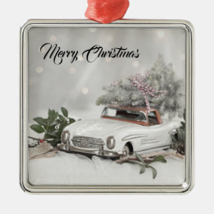 Adorno Metálico Feliz Navidad Mercedes Benz Ornament