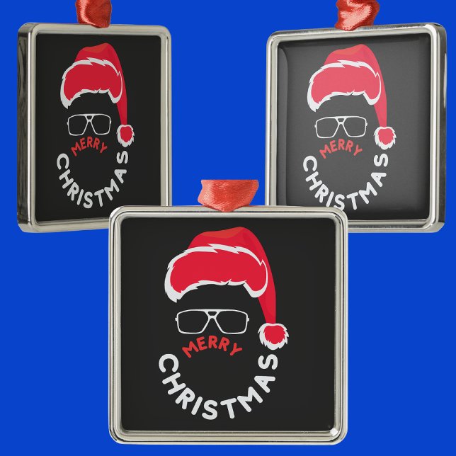 Adorno Metálico Feliz Navidad, Santa Claus (Subido por el creador)