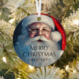 Adorno Metálico Feliz Navidad Santa Festividad de Invierno