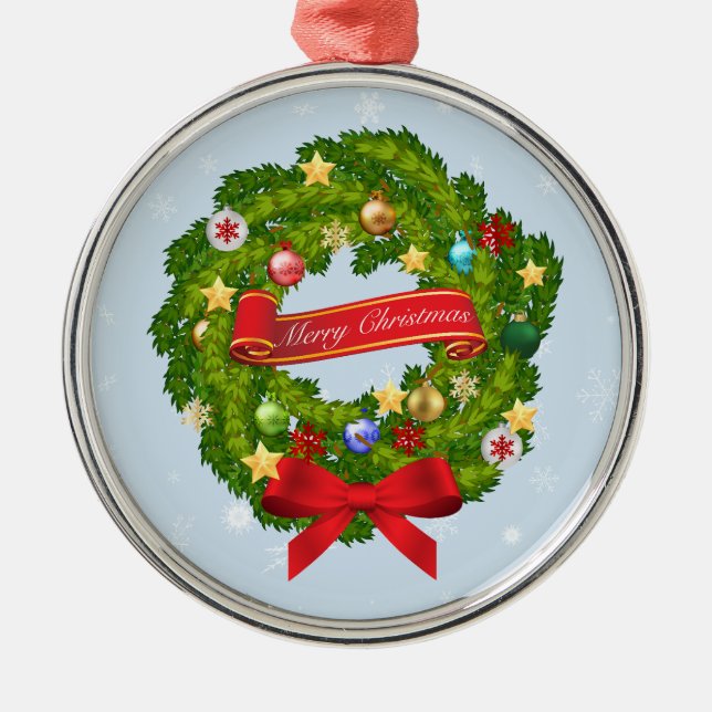 Adorno Metálico ¡Feliz Navidad y feliz año nuevo! (Frente)