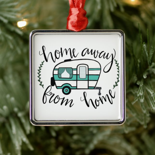 ADORNO METÁLICO **FELIZ ORNAMENTE DE NAVIDAD DEL CAMPER** (Árbol)