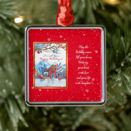 Adorno Metálico Feliz Personalizar de Snowman