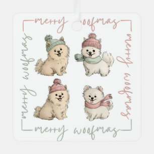 Adorno Metálico Feliz Woofmas