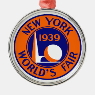 Adorno Metálico Feria Mundial de Nueva York de 1939