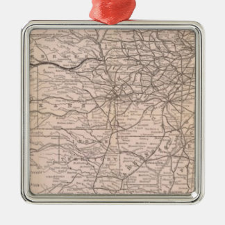 Adorno Metálico Ferrocarril de Great Western del mapa de Canadá