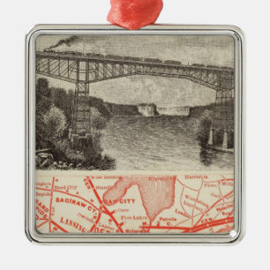 Adorno Metálico Ferrocarril de la central de Michigan