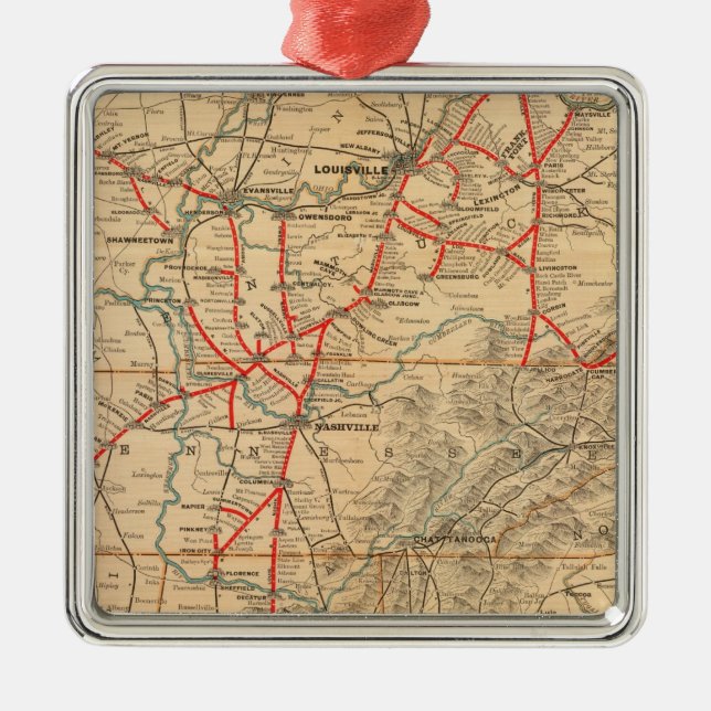 Adorno Metálico Ferrocarril de Louisville y Nashville (Frente)