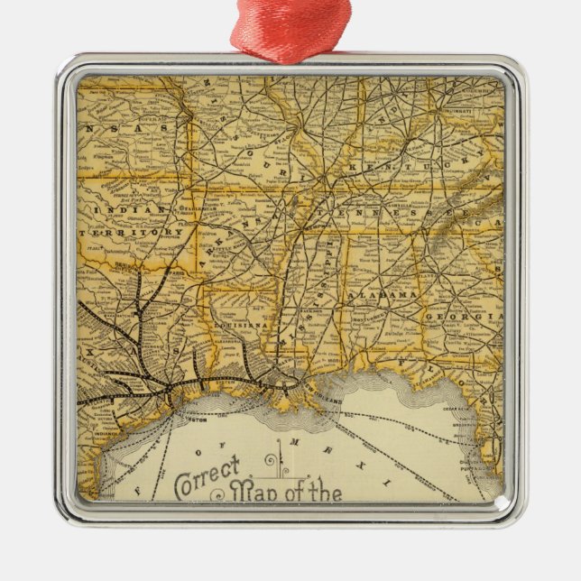 Adorno Metálico Ferrocarril, líneas de buque de vapor Southern (Frente)