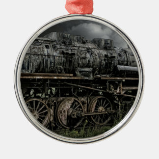 Adorno Metálico ferrocarril locomotor del carril del tren del
