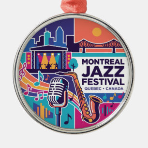 Adorno Metálico Festival de Jazz de Montreal Canadá