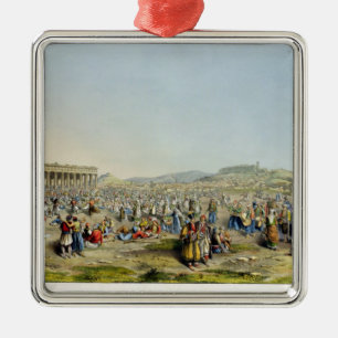 Adorno Metálico Festival en Atenas, pub. por J. Rodwell, 1830