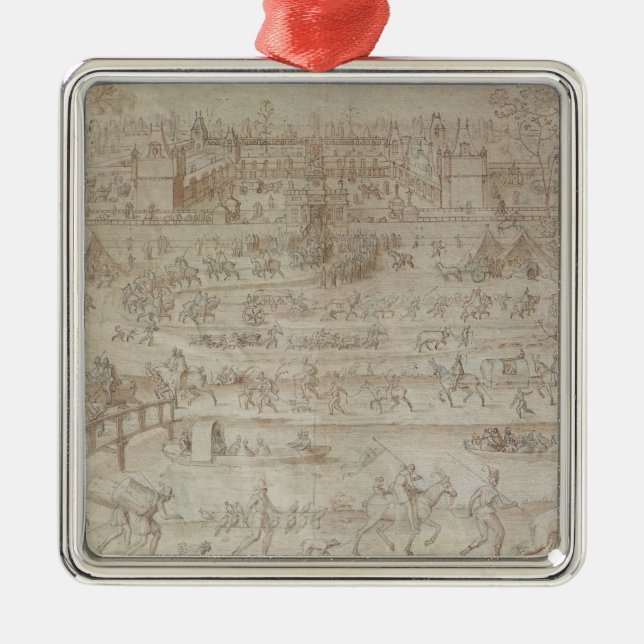 Adorno Metálico Festival en el d'Anet del castillo francés (Frente)