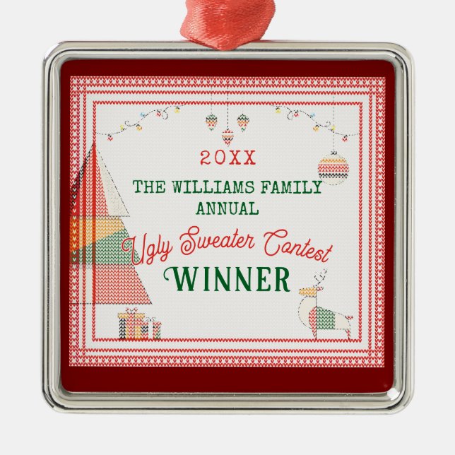 Adorno Metálico Festividad de los Navidades más vistosos del concu (Frente)