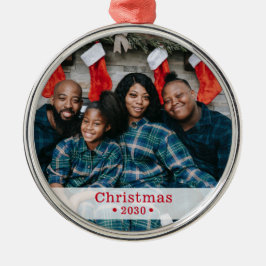 Adorno Metálico Festividad fotográfica de familia personalizado