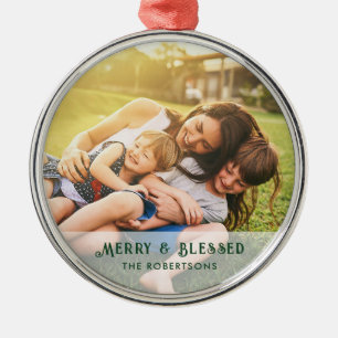 Adorno Metálico Festividad por Keepsake de Navidades de fotografía