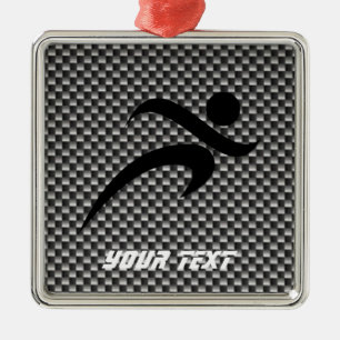 Adorno Metálico Fibra de carbono falsa; En ejecución