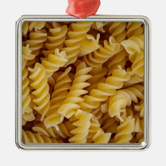 Adorno Metálico Fideos de Pasta Fusilli (Frente)