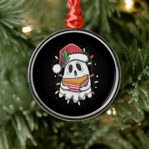 Adorno Metálico Fiesta de Navidad Fantasma Lindo Santa Cumpleaños 