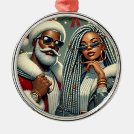 Adorno Metálico Fiesta festivo Santa