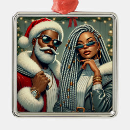 Adorno Metálico Fiesta festivo Santa