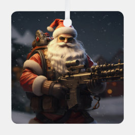 Adorno Metálico Fiesta táctica de Santa Claus