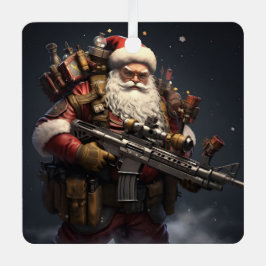 Adorno Metálico Fiesta táctica de Santa Claus