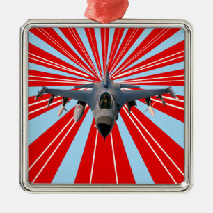 Adorno Metálico Fighter Jet