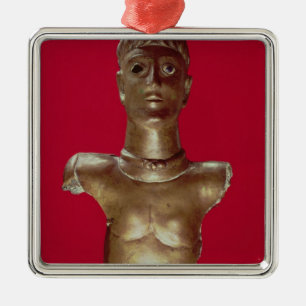 Adorno Metálico Figura de dios que lleva un esfuerzo de torsión