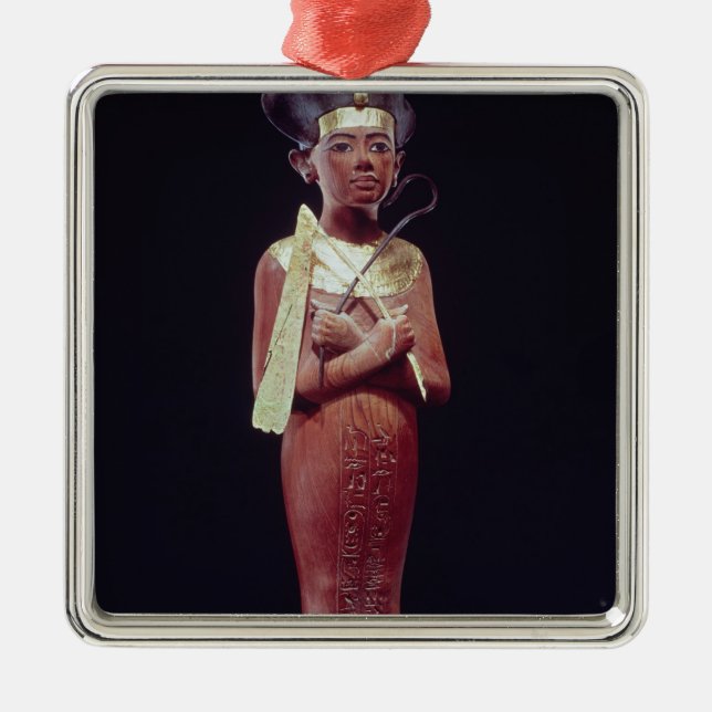 Adorno Metálico Figura de Shabti del rey (Frente)