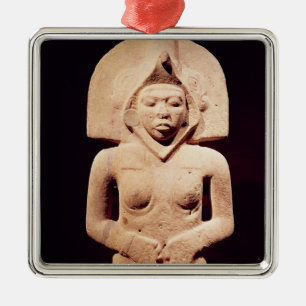 Adorno Metálico Figura femenina de la fertilidad, Huaztec