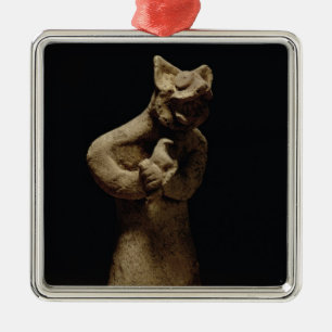 Adorno Metálico Figurilla de un demonio León-Dirigido,