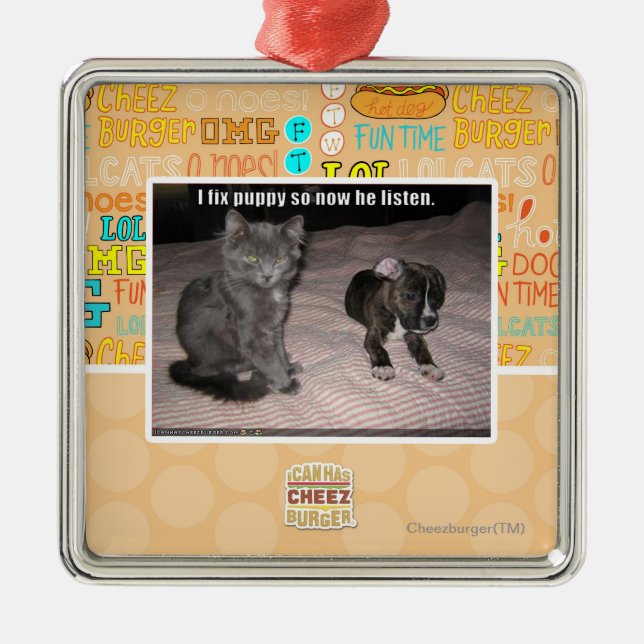 Adorno Metálico Fijo el perrito (Frente)