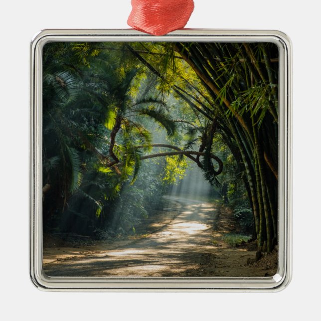 Adorno Metálico Filas del bambú (Frente)