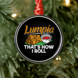 Adorno Metálico Filipinas: Cita de comida filipina Lumpia