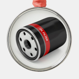 Adorno Metálico Filtro de aceite del automóvil
